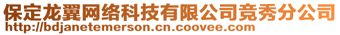 保定龍翼網(wǎng)絡(luò)科技有限公司競(jìng)秀分公司