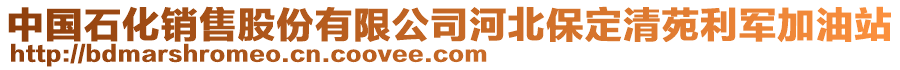 中國(guó)石化銷售股份有限公司河北保定清苑利軍加油站