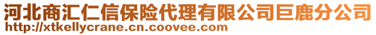 河北商匯仁信保險(xiǎn)代理有限公司巨鹿分公司