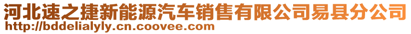 河北速之捷新能源汽車銷售有限公司易縣分公司