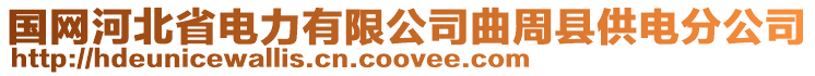 國網(wǎng)河北省電力有限公司曲周縣供電分公司