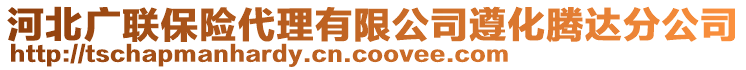 河北廣聯(lián)保險(xiǎn)代理有限公司遵化騰達(dá)分公司