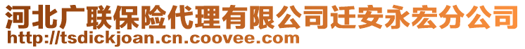 河北廣聯(lián)保險代理有限公司遷安永宏分公司