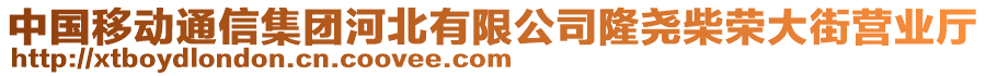 中國移動通信集團河北有限公司隆堯柴榮大街營業(yè)廳