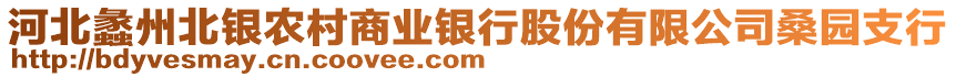 河北蠡州北銀農(nóng)村商業(yè)銀行股份有限公司桑園支行