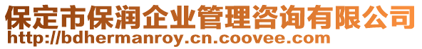 保定市保潤(rùn)企業(yè)管理咨詢有限公司