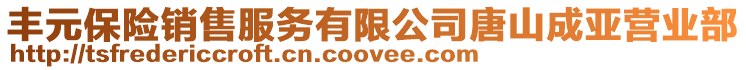 豐元保險(xiǎn)銷售服務(wù)有限公司唐山成亞營業(yè)部