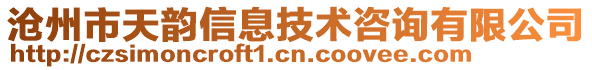 滄州市天韻信息技術咨詢有限公司