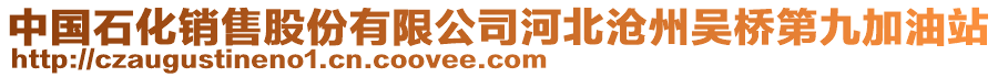 中國石化銷售股份有限公司河北滄州吳橋第九加油站