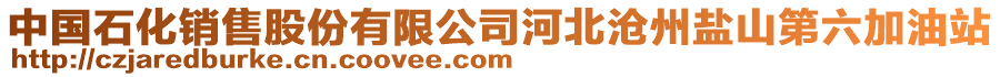 中國石化銷售股份有限公司河北滄州鹽山第六加油站