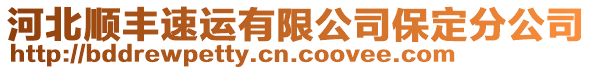 河北順豐速運有限公司保定分公司