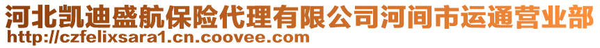 河北凱迪盛航保險(xiǎn)代理有限公司河間市運(yùn)通營(yíng)業(yè)部