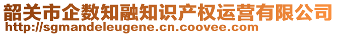 韶關(guān)市企數(shù)知融知識(shí)產(chǎn)權(quán)運(yùn)營(yíng)有限公司