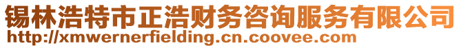 錫林浩特市正浩財(cái)務(wù)咨詢(xún)服務(wù)有限公司