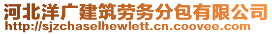 河北洋廣建筑勞務(wù)分包有限公司