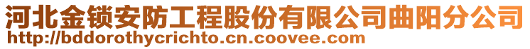 河北金鎖安防工程股份有限公司曲陽分公司