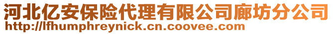 河北億安保險代理有限公司廊坊分公司