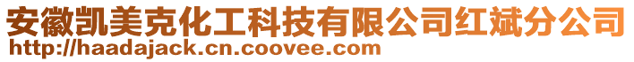 安徽凱美克化工科技有限公司紅斌分公司