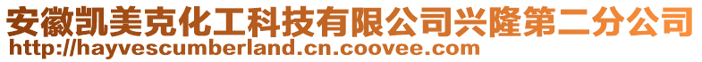 安徽凱美克化工科技有限公司興隆第二分公司