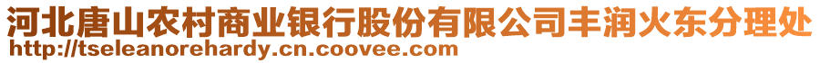 河北唐山農村商業(yè)銀行股份有限公司豐潤火東分理處