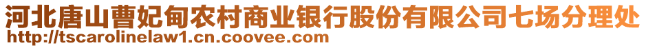 河北唐山曹妃甸農(nóng)村商業(yè)銀行股份有限公司七場分理處