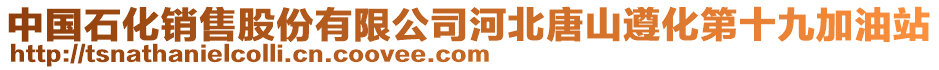 中國(guó)石化銷售股份有限公司河北唐山遵化第十九加油站