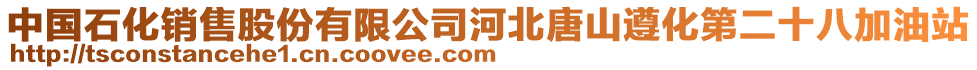 中國石化銷售股份有限公司河北唐山遵化第二十八加油站