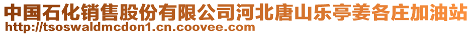 中國(guó)石化銷售股份有限公司河北唐山樂亭姜各莊加油站