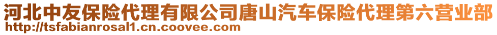 河北中友保險代理有限公司唐山汽車保險代理第六營業(yè)部