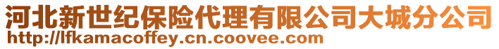 河北新世紀保險代理有限公司大城分公司