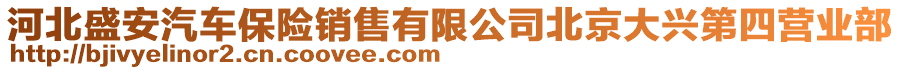 河北盛安汽車(chē)保險(xiǎn)銷(xiāo)售有限公司北京大興第四營(yíng)業(yè)部