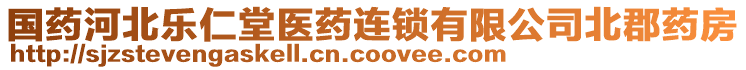 國藥河北樂仁堂醫(yī)藥連鎖有限公司北郡藥房