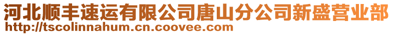 河北順豐速運有限公司唐山分公司新盛營業(yè)部