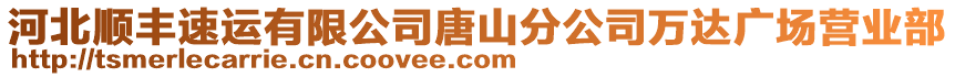 河北順豐速運(yùn)有限公司唐山分公司萬(wàn)達(dá)廣場(chǎng)營(yíng)業(yè)部