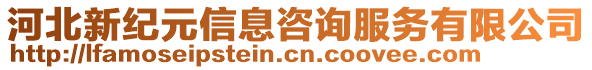 河北新紀(jì)元信息咨詢服務(wù)有限公司