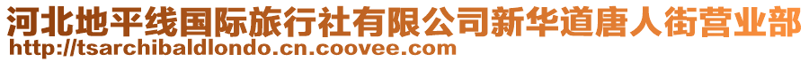 河北地平線國(guó)際旅行社有限公司新華道唐人街營(yíng)業(yè)部