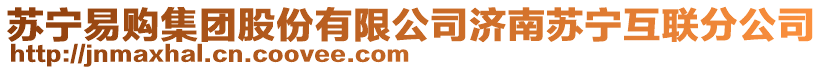 蘇寧易購(gòu)集團(tuán)股份有限公司濟(jì)南蘇寧互聯(lián)分公司