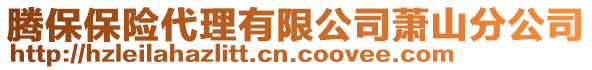 騰保保險(xiǎn)代理有限公司蕭山分公司
