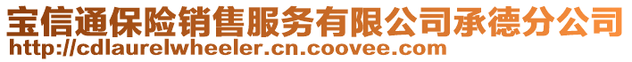 寶信通保險銷售服務有限公司承德分公司