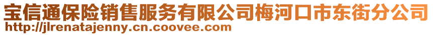 寶信通保險(xiǎn)銷(xiāo)售服務(wù)有限公司梅河口市東街分公司