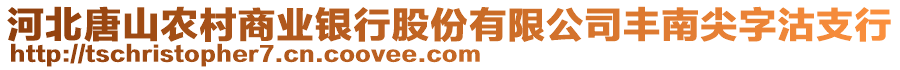 河北唐山農(nóng)村商業(yè)銀行股份有限公司豐南尖字沽支行