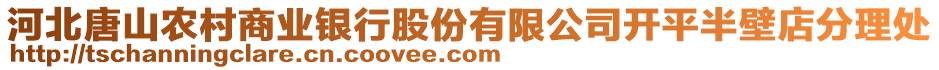 河北唐山農(nóng)村商業(yè)銀行股份有限公司開平半壁店分理處