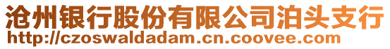 滄州銀行股份有限公司泊頭支行