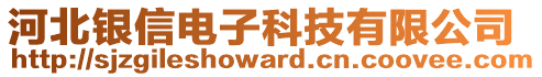 河北银信电子科技有限公司