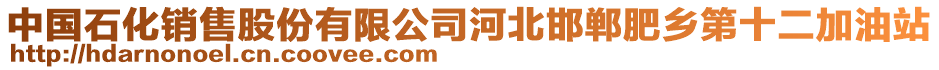 中國(guó)石化銷售股份有限公司河北邯鄲肥鄉(xiāng)第十二加油站