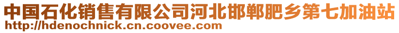 中國石化銷售有限公司河北邯鄲肥鄉(xiāng)第七加油站