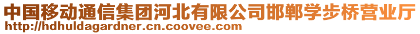 中國移動通信集團(tuán)河北有限公司邯鄲學(xué)步橋營業(yè)廳