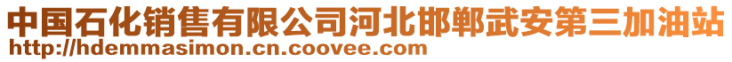 中國石化銷售有限公司河北邯鄲武安第三加油站