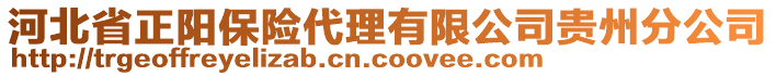 河北省正阳保险代理有限公司贵州分公司