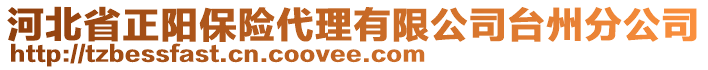 河北省正陽保險代理有限公司臺州分公司